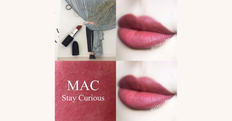 MAC 923 Stay Curious杏桃珊瑚试色，很日常的颜色